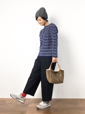 「Another Edition（アナザーエディション）のアイテム（シューズ）」を使った、ゆえんさん（レディース・162cm）の秋コーディネート