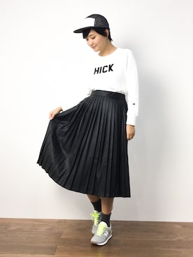 「CHAPTER WORLD select （チャプターワールドセレクト）のアイテム（帽子）」を使った、ゆえんさん（レディース・162cm）の秋コーディネート