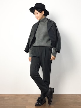 「Another Edition（アナザーエディション）のアイテム（シューズ）」を使った、ゆえんさん（レディース・162cm）の秋コーディネート