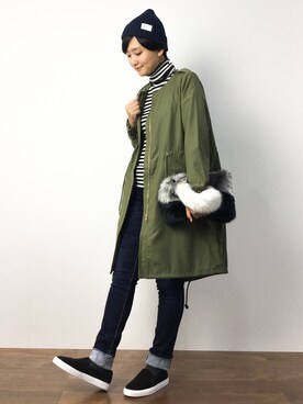 「CHAPTER WORLD select （チャプターワールドセレクト）のアイテム（シューズ）」を使った、ゆえんさん（レディース・162cm）の秋コーディネート