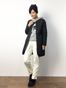 「URBAN RESEARCH ROSSO WOMEN（アーバンリサーチ　ロッソ）のアイテム（ダウンジャケット/コート）」を使った、ゆえんさん（レディース・162cm）の秋コーディネート
