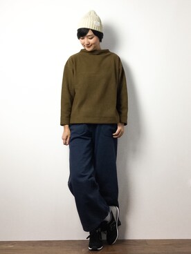 「LUCA/LADY LUCK LUCA（ルカ/レディラックルカ）のアイテム（パンツ）」を使った、ゆえんさん（レディース・162cm）の冬コーディネート