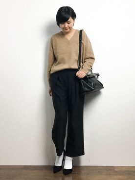 「DETAILS（ディテールズ）のアイテム」を使った、ゆえんさん（レディース・162cm）の冬コーディネート