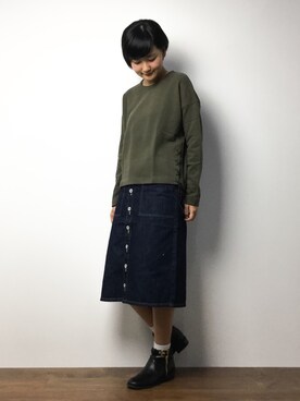 「PEACH JOHN（ピーチジョン）のアイテム」を使った、ゆえんさん（レディース・162cm）の冬コーディネート