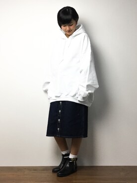 「PEACH JOHN（ピーチジョン）のアイテム」を使った、ゆえんさん（レディース・162cm）の冬コーディネート