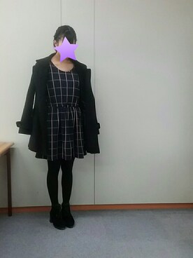 「one way（ワンウェイ）のアイテム（ダウンジャケット/コート）」を使った、りこさん（レディース・163cm）の冬コーディネート
