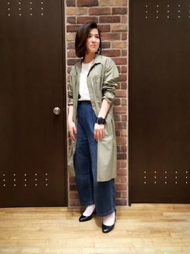 「FIL DE FER（フィルデフェール）のアイテム（その他アウター）」を使った、kamata.さん（レディース・158cm）の春コーディネート