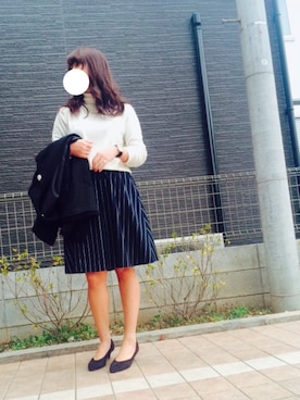 「index（インデックス）のアイテム（その他アウター）」を使った、せりーなさん（レディース・159cm）の冬コーディネート