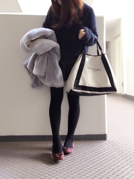 「MAISON DE REEFUR（メゾンドリーファー）のアイテム（その他アウター）」を使った、misuzuさん（レディース・154cm）の冬コーディネート