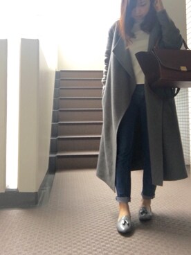 「MAISON DE REEFUR（メゾンドリーファー）のアイテム（その他アウター）」を使った、misuzuさん（レディース・154cm）の冬コーディネート
