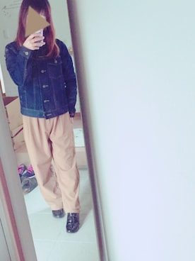 「GUコーデ」｜「アイテム（ブーティ）」を使った、Sa0さん（レディース・147cm）の冬コーディネート