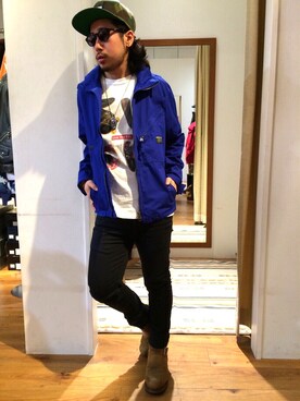 「バレンタインデートスタイル」｜「アイテム（ミリタリージャケット）」を使った、Kouki Niimiさん（メンズ・161cm）の冬コーディネート