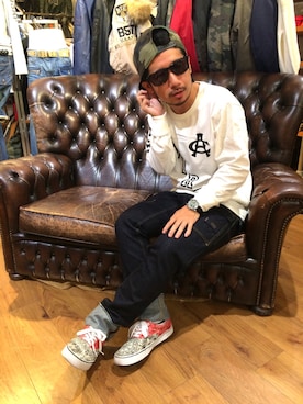 「TYPE BLUE（タイプブルー）のアイテム（パンツ）」を使った、Kouki Niimiさん（メンズ・161cm）の夏コーディネート