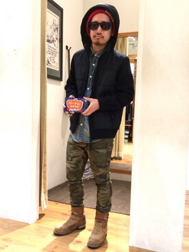 「halloween」｜「アイテム（ブルゾン）」を使った、Kouki Niimiさん（メンズ・161cm）の秋コーディネート