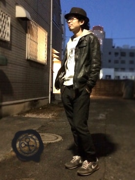 「REMI RELIEF（レミレリーフ）のアイテム」を使った、別宮聖一 ( ベックセイイチ )さん（メンズ・169cm）の冬コーディネート