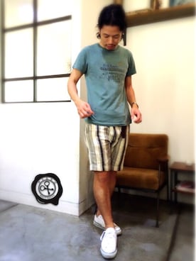 「REMI RELIEF」｜別宮聖一 ( ベックセイイチ )さん（メンズ・169cm）の夏コーディネート