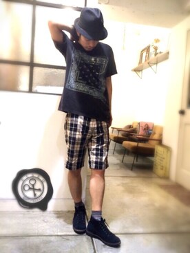 「nﾟ 44（ナンバーヨンジュウヨン）のアイテム」を使った、別宮聖一 ( ベックセイイチ )さん（メンズ・169cm）の夏コーディネート