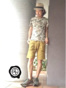 「AMERICAN RAG CIE（アメリカンラグシー）のアイテム」を使った、別宮聖一 ( ベックセイイチ )さん（メンズ・169cm）の夏コーディネート