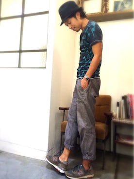 「AMERICAN RAG CIE（アメリカンラグシー）のアイテム」を使った、別宮聖一 ( ベックセイイチ )さん（メンズ・169cm）の夏コーディネート