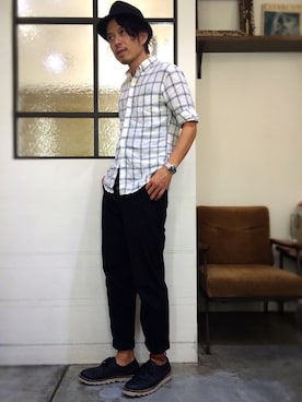 「AMERICAN RAG CIE（アメリカンラグシー）のアイテム」を使った、別宮聖一 ( ベックセイイチ )さん（メンズ・169cm）の秋コーディネート