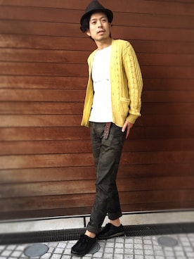 「nﾟ 44（ナンバーヨンジュウヨン）のアイテム」を使った、別宮聖一 ( ベックセイイチ )さん（メンズ・169cm）の秋コーディネート