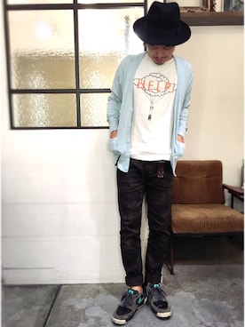 「REMI RELIEF（レミレリーフ）のアイテム」を使った、別宮聖一 ( ベックセイイチ )さん（メンズ・169cm）の秋コーディネート