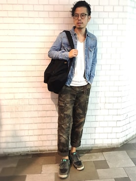 「リュックサック」｜別宮聖一 ( ベックセイイチ )さん（メンズ・169cm）の秋コーディネート