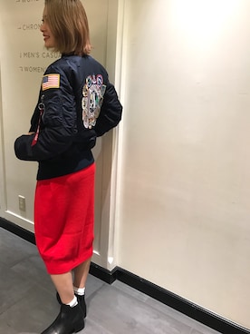 Rinko Takeuchiさん（レディース・164cm）の秋コーディネート