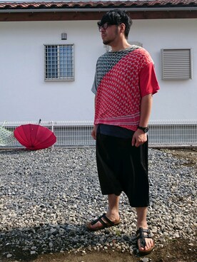 「L.H.P（エルエイチピー）のアイテム（アナログ腕時計）」を使った、ＩＧＵＣＨＩさん（メンズ・173cm）の夏コーディネート