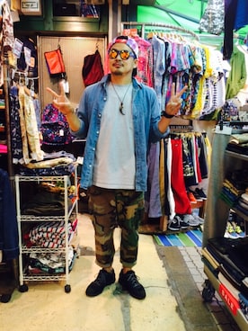 「Freestyle（フリースタイル）のアイテム」を使った、ふるちゃんさん（メンズ・171cm）の夏コーディネート