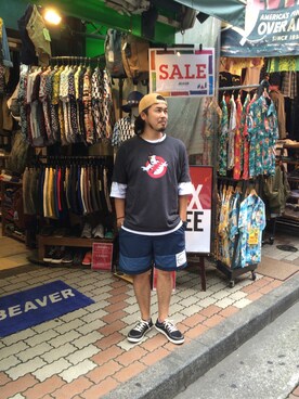 「Freestyle（フリースタイル）のアイテム」を使った、ふるちゃんさん（メンズ・171cm）の夏コーディネート