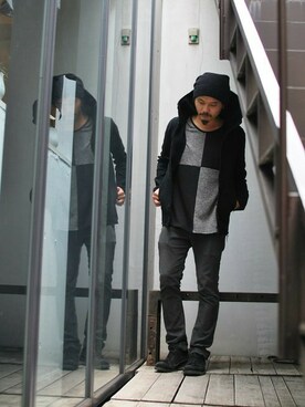 「OURET（オーレット）のアイテム（スニーカー）」を使った、OURETさん（メンズ・175cm）の秋コーディネート