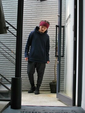 「OURET（オーレット）のアイテム（スニーカー）」を使った、OURETさん（メンズ・175cm）の秋コーディネート