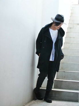 「OURET（オーレット）のアイテム（その他アウター）」を使った、OURETさん（メンズ・175cm）の秋コーディネート