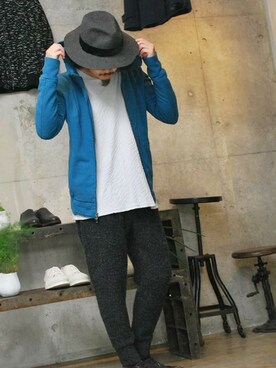「OURET（オーレット）のアイテム（スニーカー）」を使った、OURETさん（メンズ・175cm）の秋コーディネート