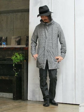 「OURET（オーレット）のアイテム（ブーツ）」を使った、OURETさん（メンズ・175cm）の冬コーディネート