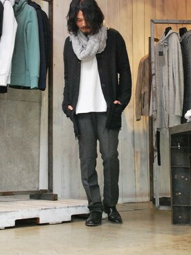 「OURET（オーレット）のアイテム（その他アウター）」を使った、OURETさん（メンズ・175cm）の春コーディネート