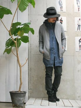 「OURET（オーレット）のアイテム（その他アウター）」を使った、OURETさん（メンズ・175cm）の春コーディネート