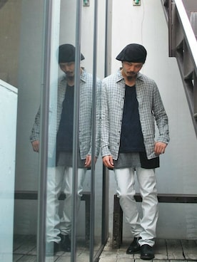 「OURET（オーレット）のアイテム」を使った、OURETさん（メンズ・175cm）の春コーディネート
