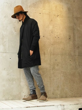 「OURET（オーレット）のアイテム（その他アウター）」を使った、OURETさん（メンズ・175cm）の秋コーディネート