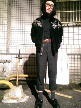 「アイテム（その他シューズ）」を使った、Shu Yuさん（メンズ・180cm・100代）の冬コーディネート
