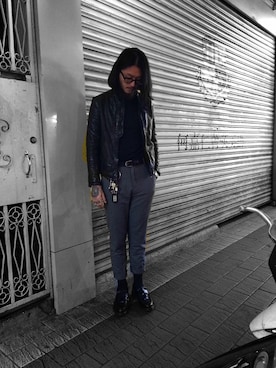 「アイテム（その他シューズ）」を使った、Shu Yuさん（メンズ・180cm・100代）の冬コーディネート