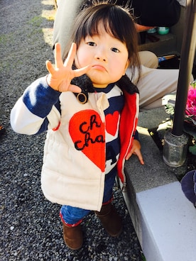 「CHILD CHAMP（チャイルドチャンプ）のアイテム」を使った、sonosaさん（キッズ・100cm）の冬コーディネート