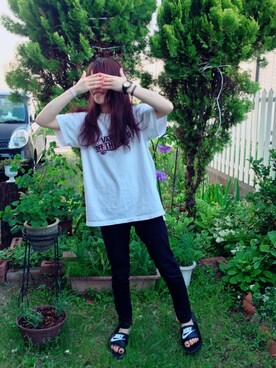 「アイテム（チョーカー）」を使った、YasUNAさん（レディース・150cm・20代）の春コーディネート