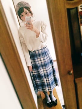 「chambre de charme（シャンブルドゥシャーム）のアイテム（その他トップス）」を使った、u iさん（レディース・165cm）の秋コーディネート