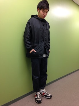 「COMME des GARCONS HOMME DEUX（コムデギャルソンオムドゥ）のアイテム（その他パンツ）」を使った、kazunari nittaさん（メンズ・175cm）の春コーディネート