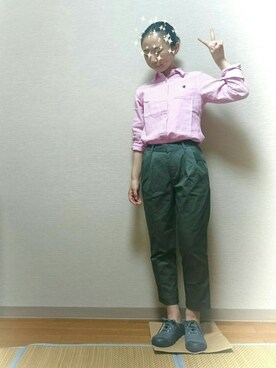 「ラブ＆ピース2016」｜「アイテム（スラックス）」を使った、はらさん（レディース・151cm）の秋コーディネート