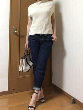 「FRAMeWORK（フレームワーク）のアイテム（ベスト）」を使った、▷◁さん（レディース・162cm）の夏コーディネート