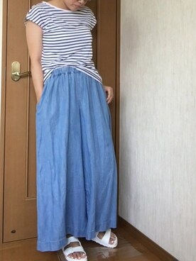▷◁さん(レディース・162cm)の夏コーディネート