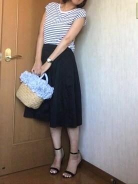 ▷◁さん(レディース・162cm)の夏コーディネート